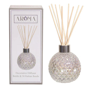 Clear crystal aroma reed diffuser vase 