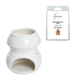 Woodside Home Living - Wax Melt Burner Crusader Exclusive - White
