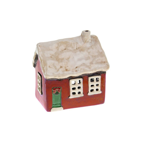 Village Pottery Christmas Cottage Tea Light Holder