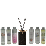 Woodside Pastel Black Ceramic Reed Diffuser Vase with Woodside Luxury Refill