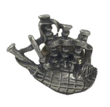 English Pewter Tie Pin or Lapel Badge - Bagpipes