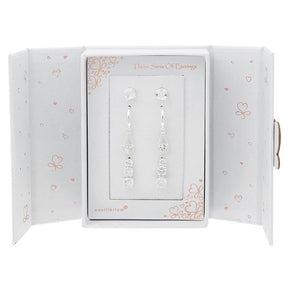 silver plated earrings gift set - sparkle