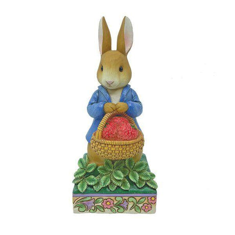 Beatrix Potter by Jim Shore Peter Rabbit with Basket of Strawberries Figurine