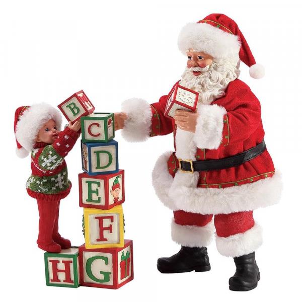 Possible Dreams Santa Figurine - Building Blocks