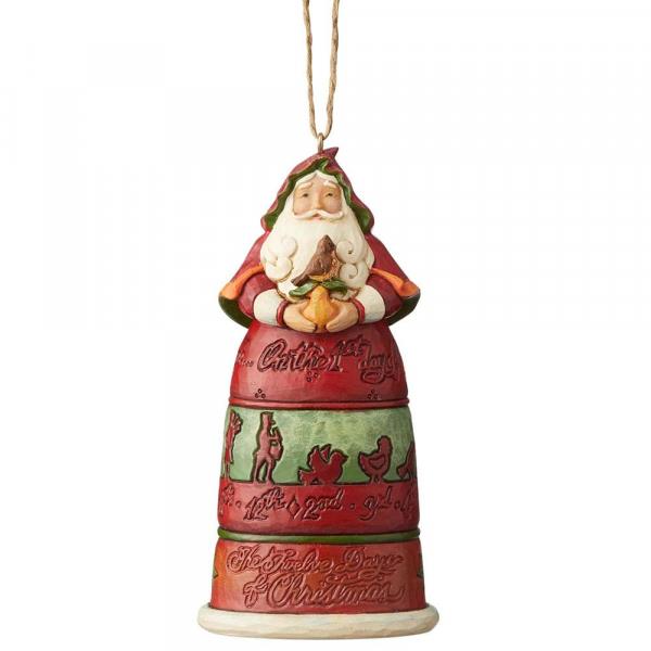 Heartwood Creek Hanging Ornament - Twelve Days of Christmas Santa