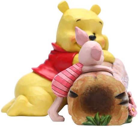 Disney Traditions Truncated Conversation (Pooh & Piglet on Log) Figurine