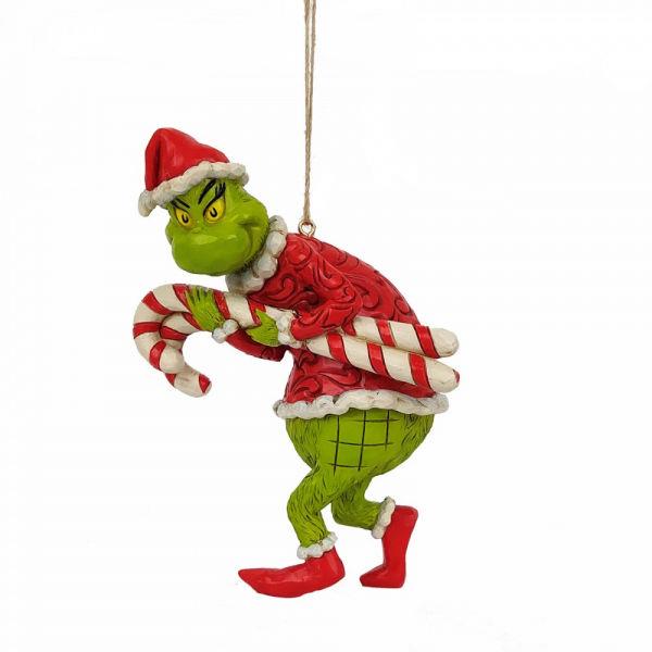 The Grinch by Jim Shore Hanging Ornament - Grinch Stealing Candy Canes