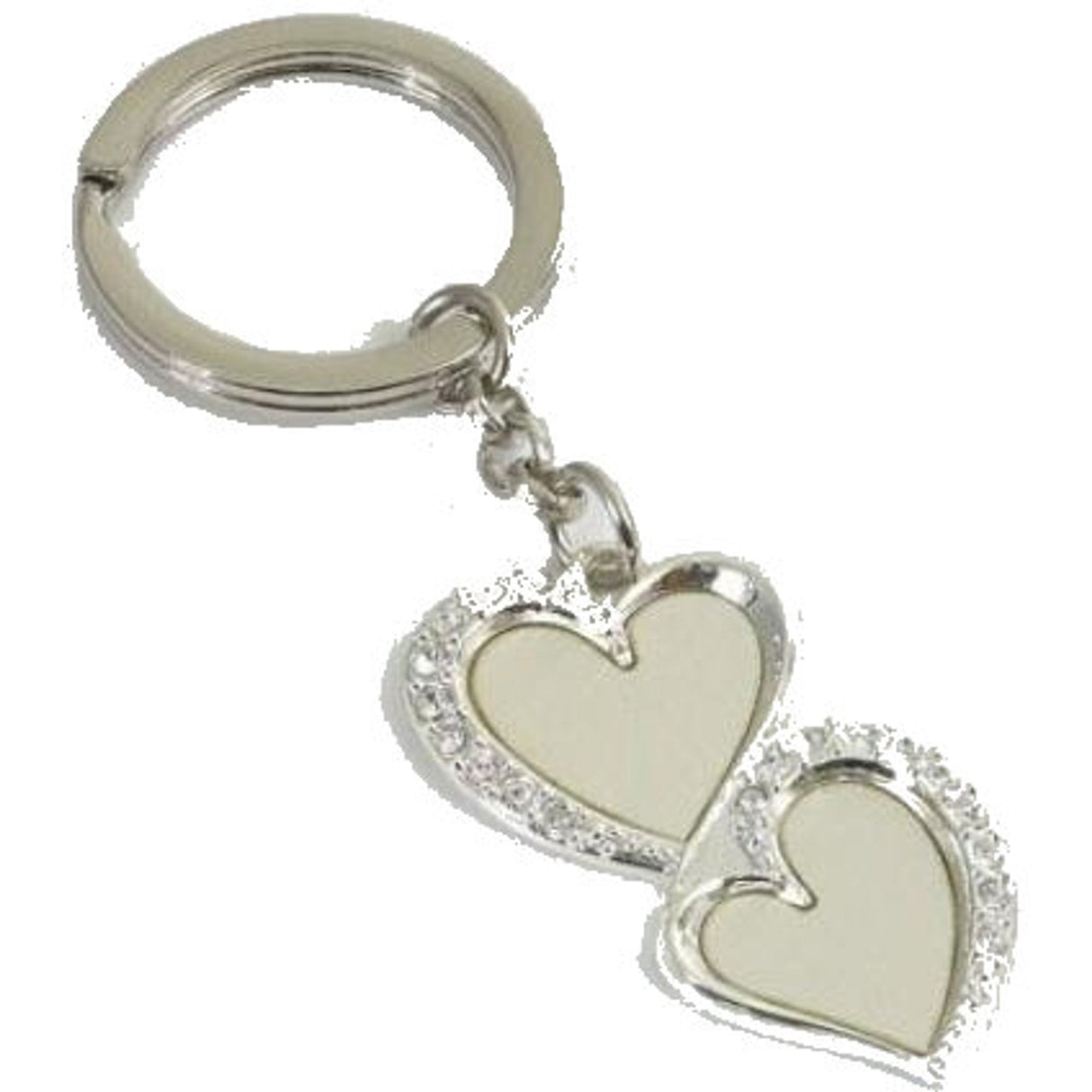 Silver Options Keyring - Ever Lasting (Love Hearts)