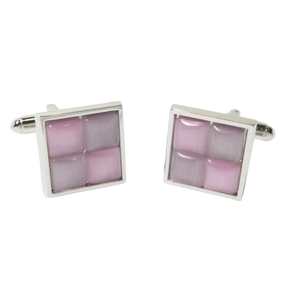 Pink Two Tone Dress Cufflinks