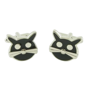 Lucky Black Cat Cufflinks