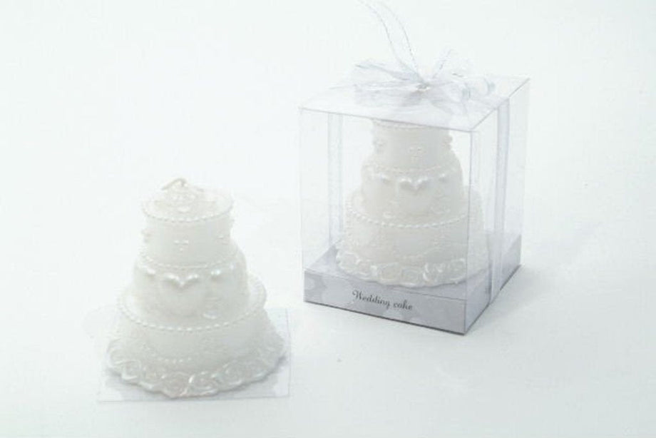 Wedding cake on sale candle favors