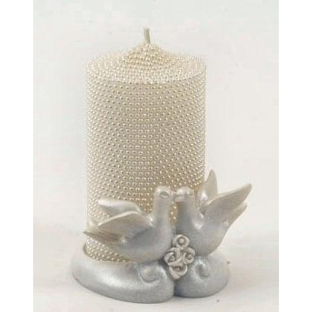 Decorative Wedding Table/Favour Candle - Doves