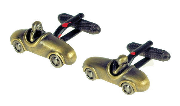 Vintage Racing Car Cufflinks