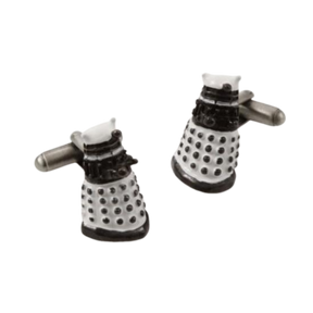 Dr Who Dalek 3D Cufflinks (White)