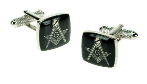 Masonic "G" Cufflinks - Black