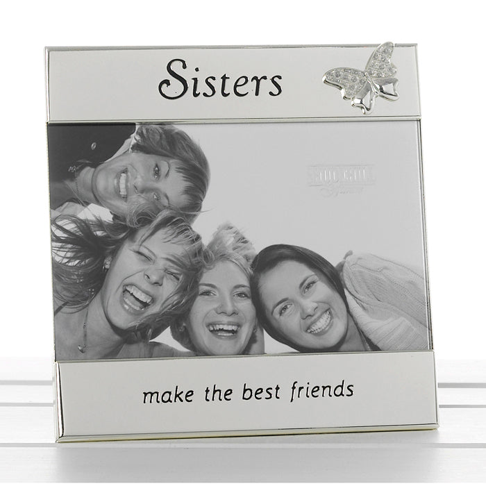 Message Photo Frame 6x4" - Sisters