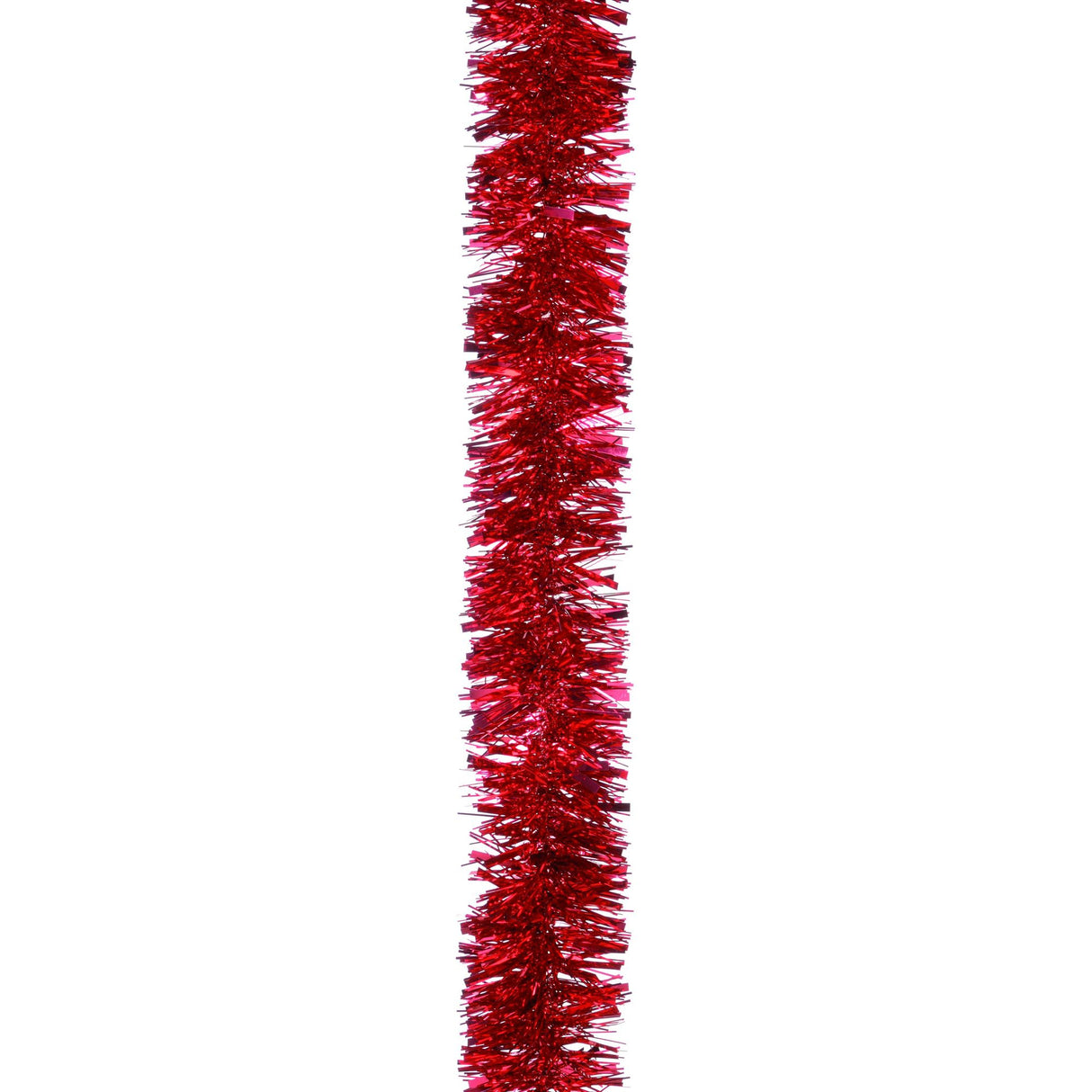 Christmas Tree Tinsel - Chunky Cut Red Pack of 2 2M Length