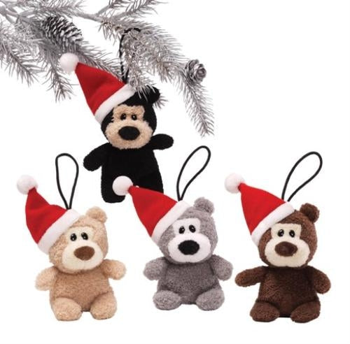 Gund Christmas Hanging Ornaments - Itty Bitty Set of 4