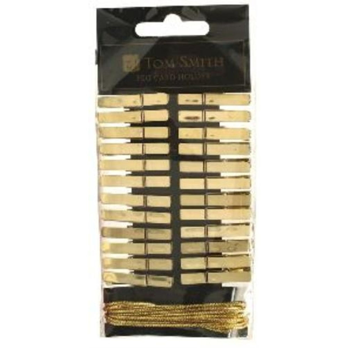 Christmas Card Holder - Peg Clip Design (Gold)