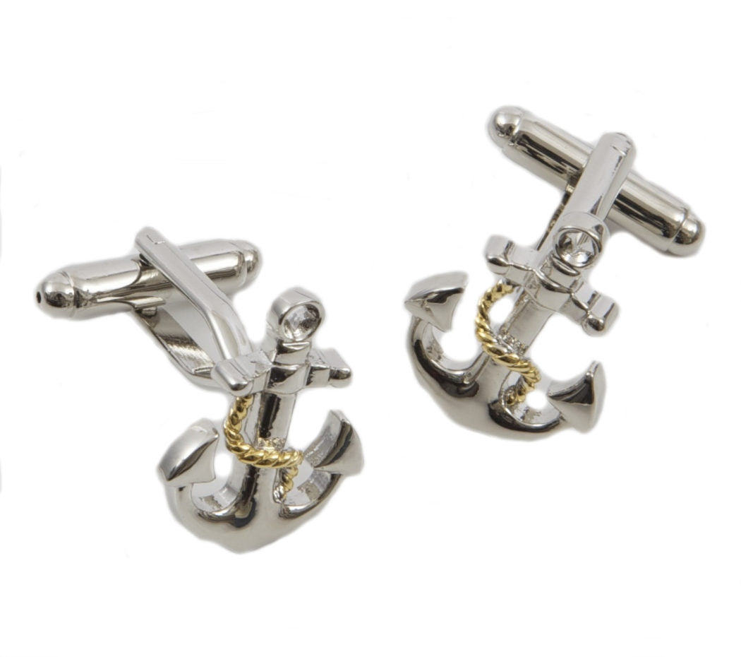 Ships Anchor & Rope Cufflinks