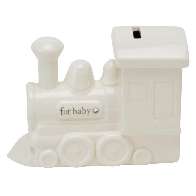 Bambino Ceramic Train Money Bank - For Baby - Crusader Gifts