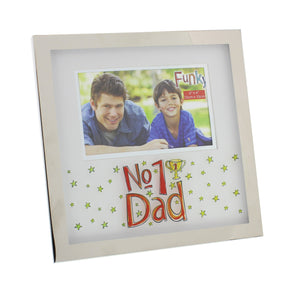 Funky Photo Frame 6x4" - No1 Dad