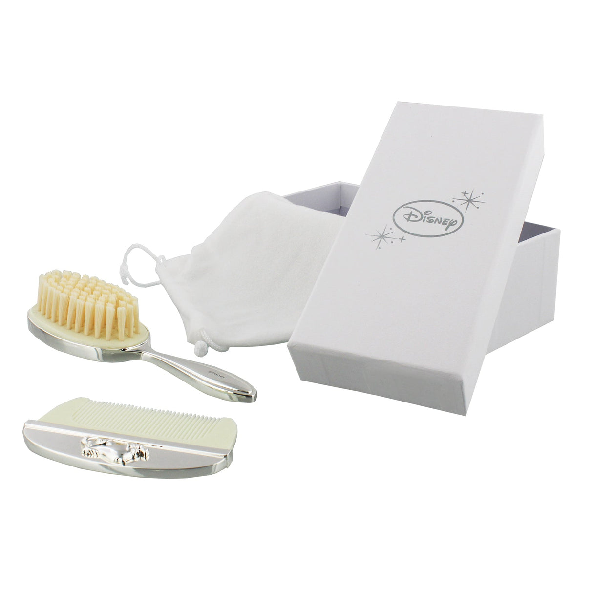 Disney Silver Plated Hair Brush & Comb Baby Gift Set - Winnie the Pooh