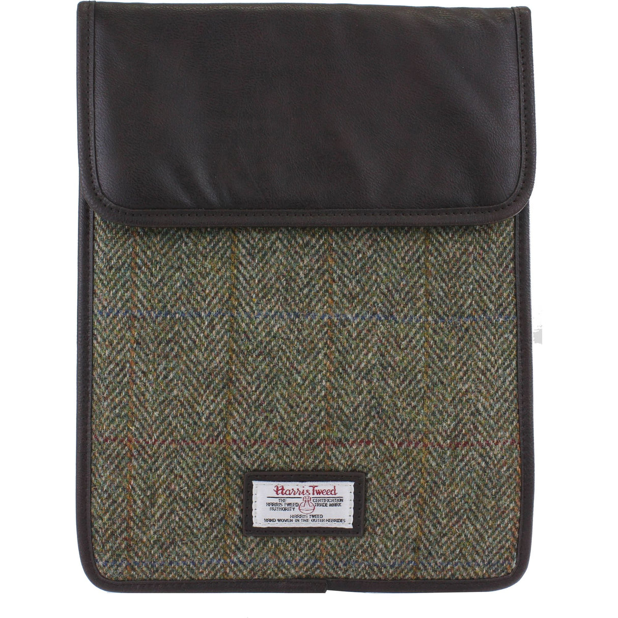 Harris Tweed Tablet Sleeve Case: Hunter Green Check