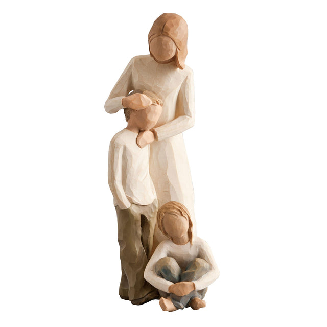 Willow Tree Figurines Set Mother & Son with Daughter -