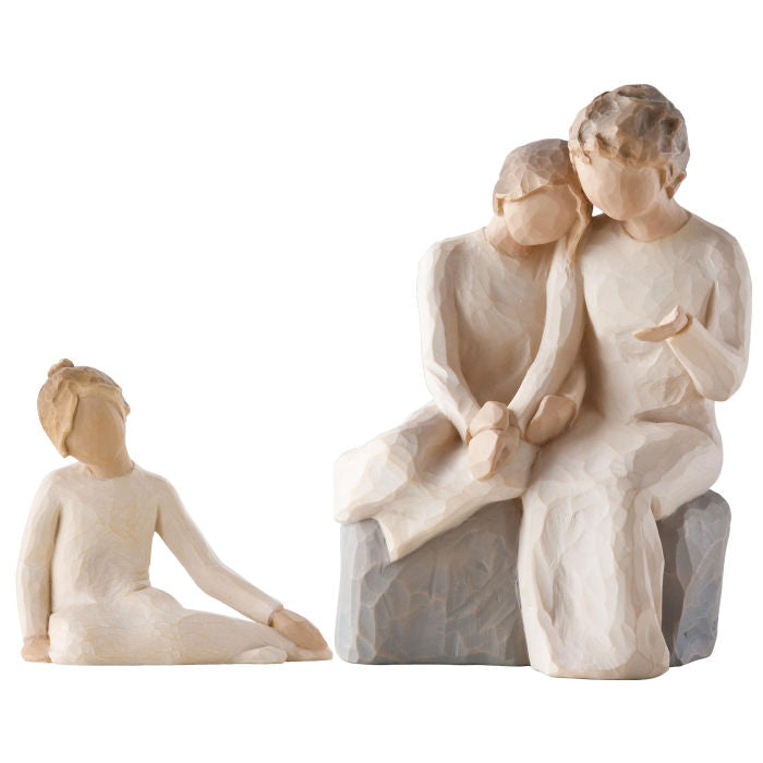 Willow Tree Figurines Set Grandmother with Two Granddaughters Option 1 -