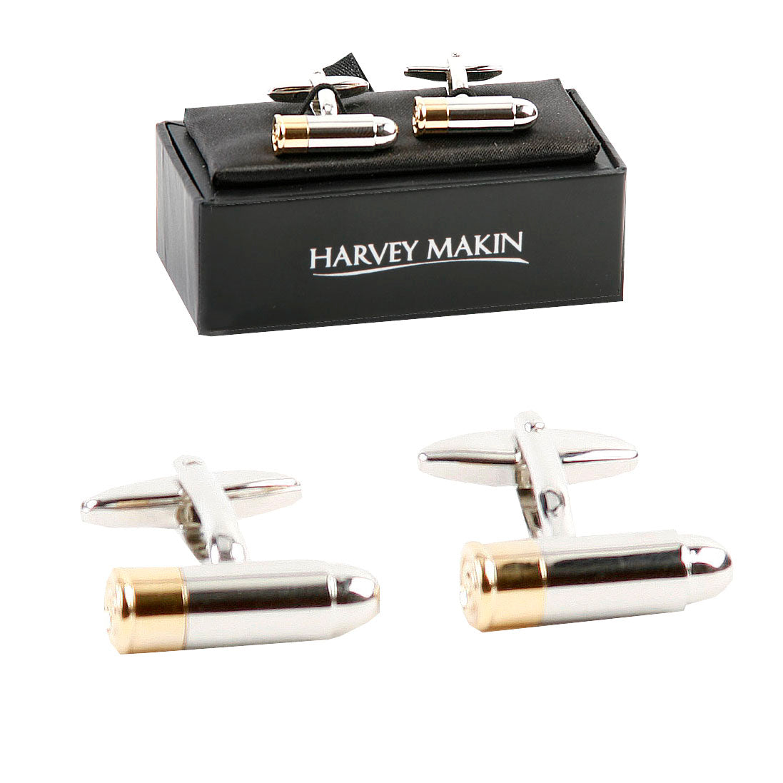 Harvey Makin Cufflinks - Bullet