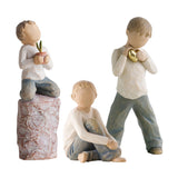 Willow Tree Figurines Set Siblings - Three Brothers -