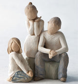 Willow Tree Figurines Set Siblings - Brother & Two Sisters Option 2