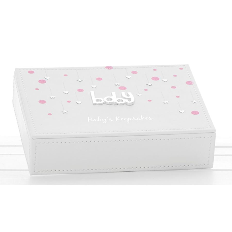 Little Stars & Hearts Keepsake Box - Baby Girl