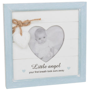 Provence Message Heart Photo Frame - Baby Boy