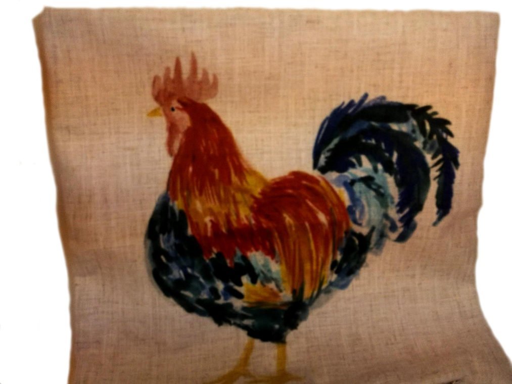 Evans Lichfield Rural Collection Cushion Cover: Marvin Cockerel 17x17"