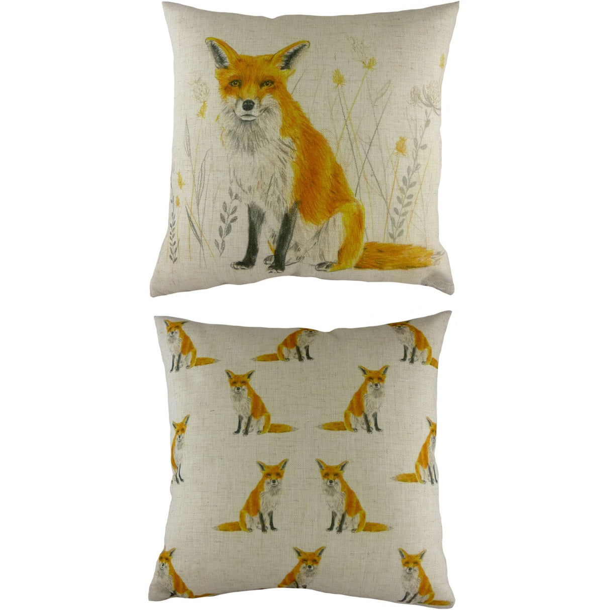 Evans Lichfield Rural Collection Cushion Cover: Fox 17x17"