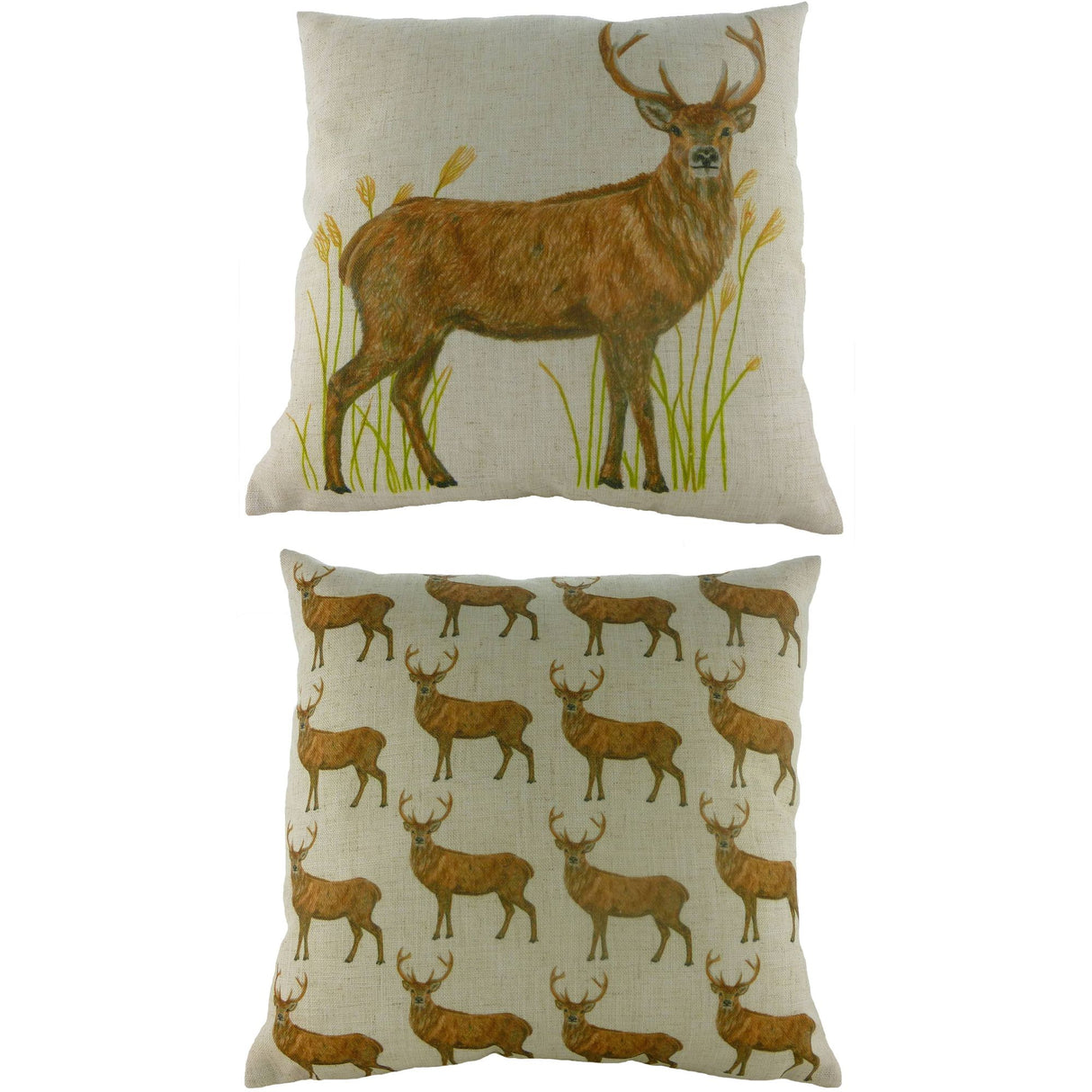 Evans Lichfield Rural Collection Cushion Cover: Stag Standing 17x17"