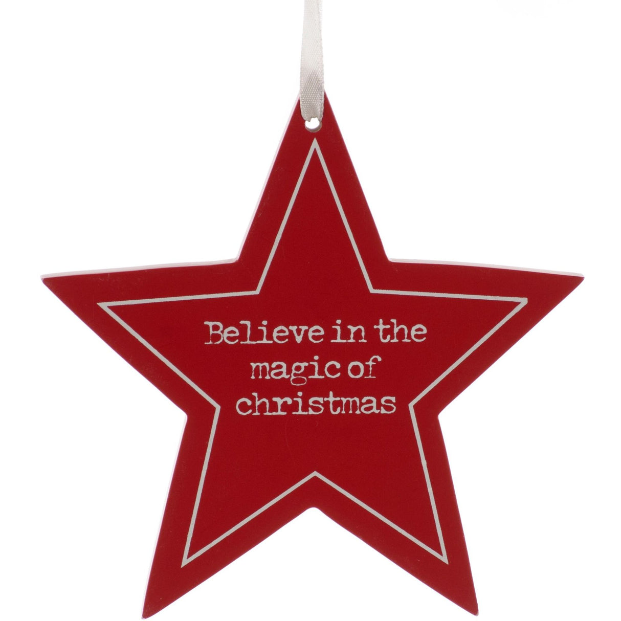 Christmas Hanging Decoration - Believe in the Magic of Christmas Star