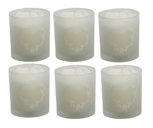 Wedding Favours Scented Candle in Glass Holder 6 Pack