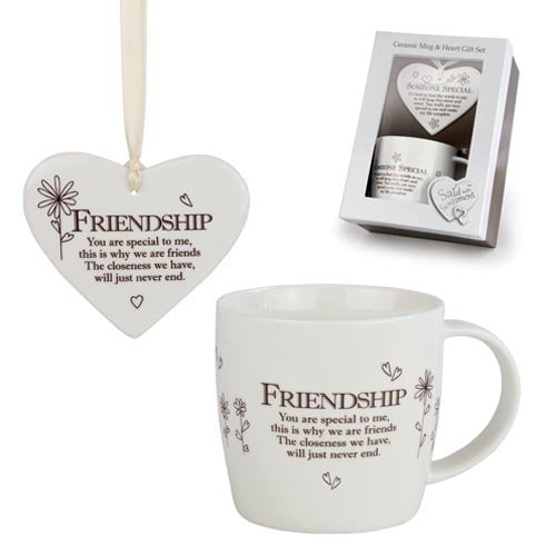 Said with Sentiment Heart & Mug Set: Friendship