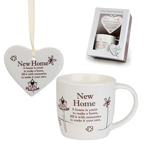 Said with Sentiment Heart & Mug Set: New Home