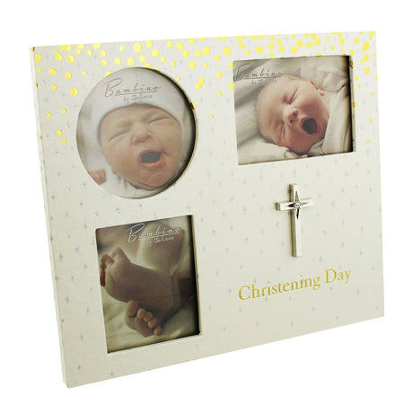 Bambino Collage Photo Frame - Christening Day - Crusader Gifts