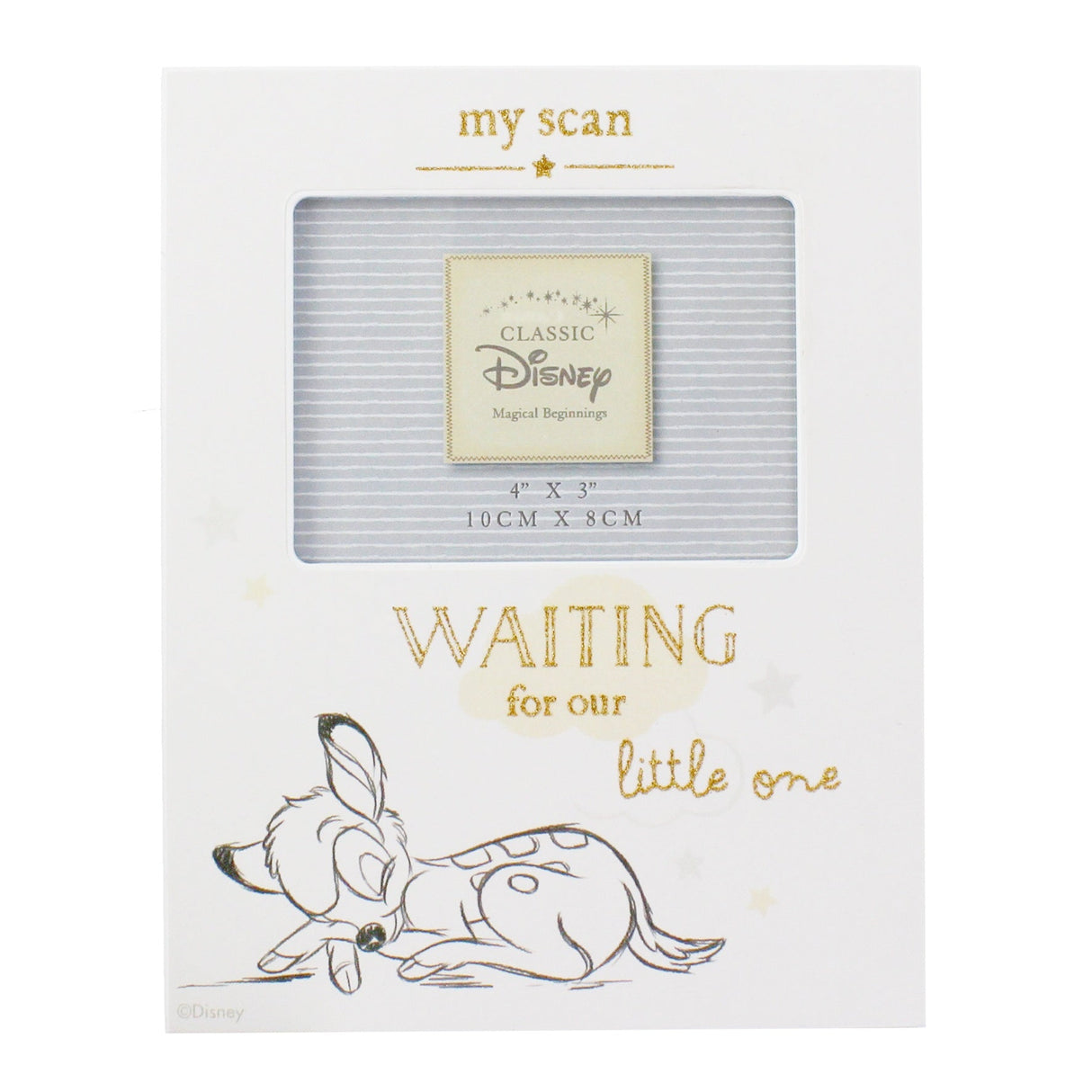 Disney Magical Beginnings Baby Scan Photo Frame 4" x 3" - Bambi