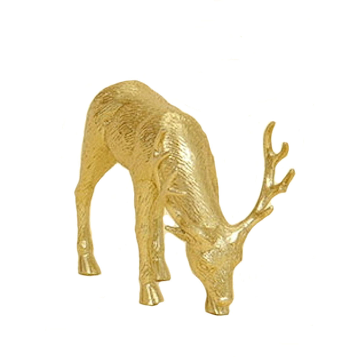 Christmas Decoration - Gold Reindeer Ornament 6.5"