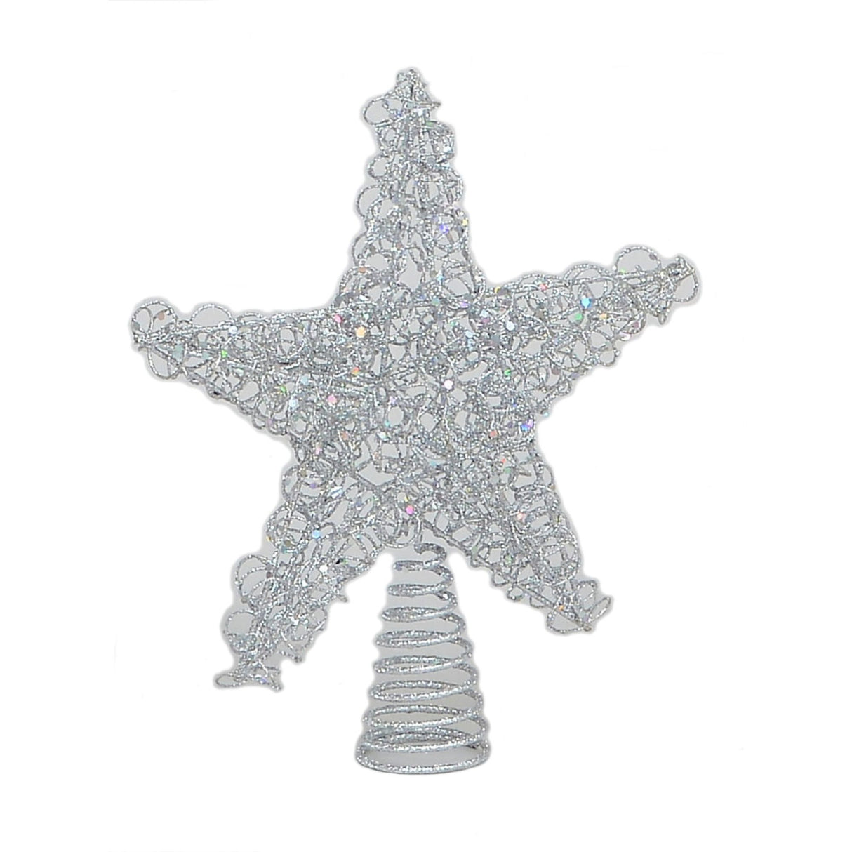 Christmas Tree Topper - Silver Wire