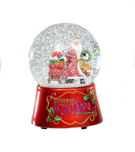 Christmas Decoration - Santa Musical Snow Globe