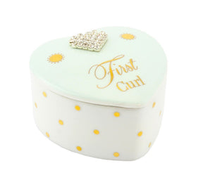 Mad Dots First Curl Trinket Box - Baby Boy