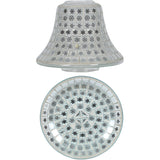 Aroma Jar Candle Shade & Plate Set - Snowflakes
