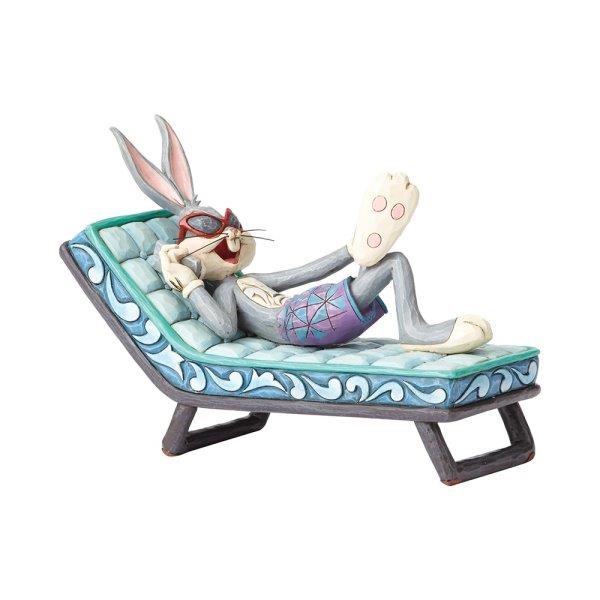 Looney Tunes by Jim Shore Hollywood Hare (Bugs Bunny on Sun Lounger) Figurine